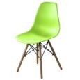 Stolička avantgardného dizajnu zelená